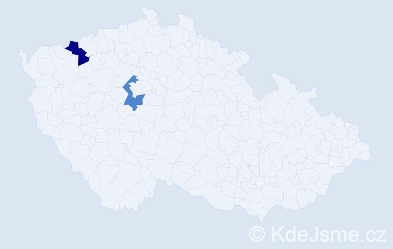 Příjmení: 'Kataržuková', počet výskytů 4 v celé ČR