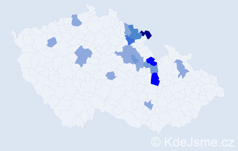 Příjmení: 'Leier', počet výskytů 54 v celé ČR