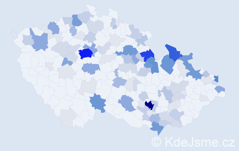 Příjmení: 'Neugebauer', počet výskytů 408 v celé ČR