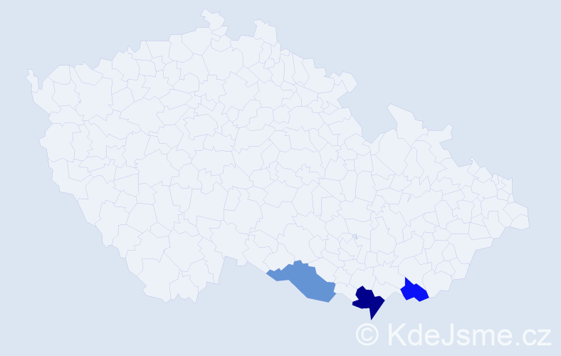Příjmení: 'Teleszová', počet výskytů 8 v celé ČR