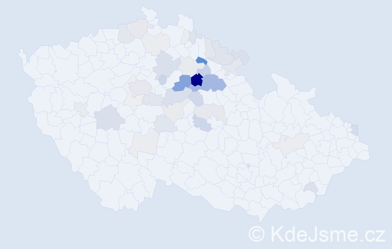 Příjmení: 'Haltufová', počet výskytů 130 v celé ČR