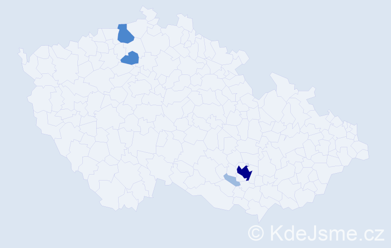 Příjmení: 'Panschabová', počet výskytů 9 v celé ČR