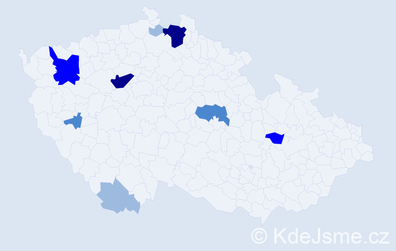 Příjmení: 'Brozová', počet výskytů 21 v celé ČR