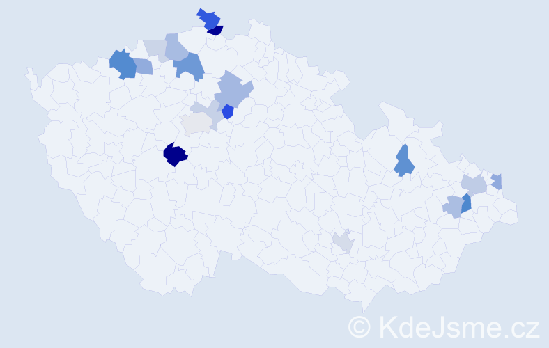 Příjmení: 'Kotulič', počet výskytů 41 v celé ČR