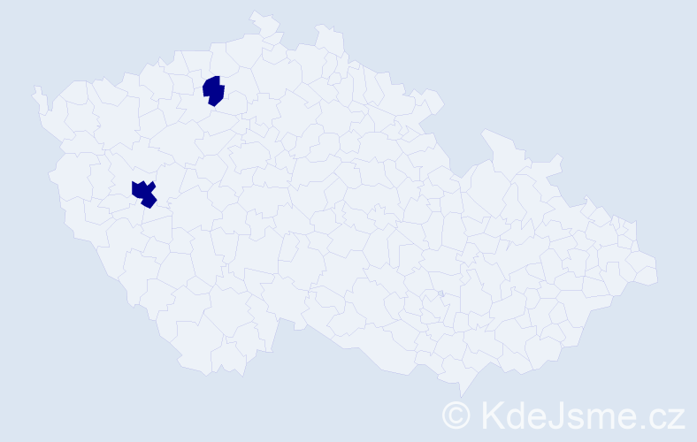 Příjmení: 'Fredrich', počet výskytů 2 v celé ČR