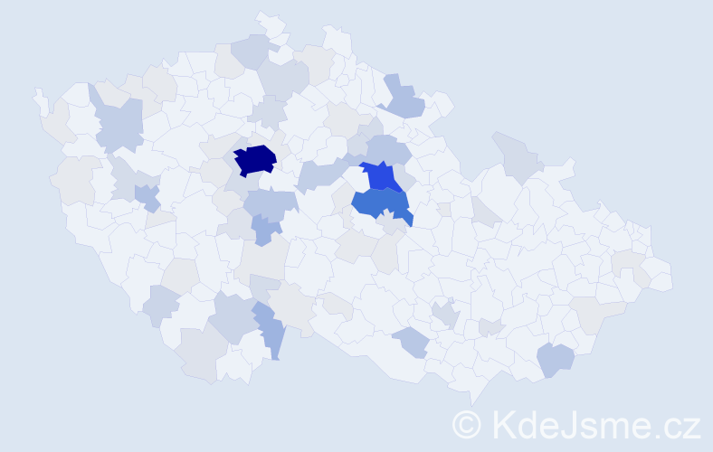 Příjmení: 'Rohlíková', počet výskytů 258 v celé ČR