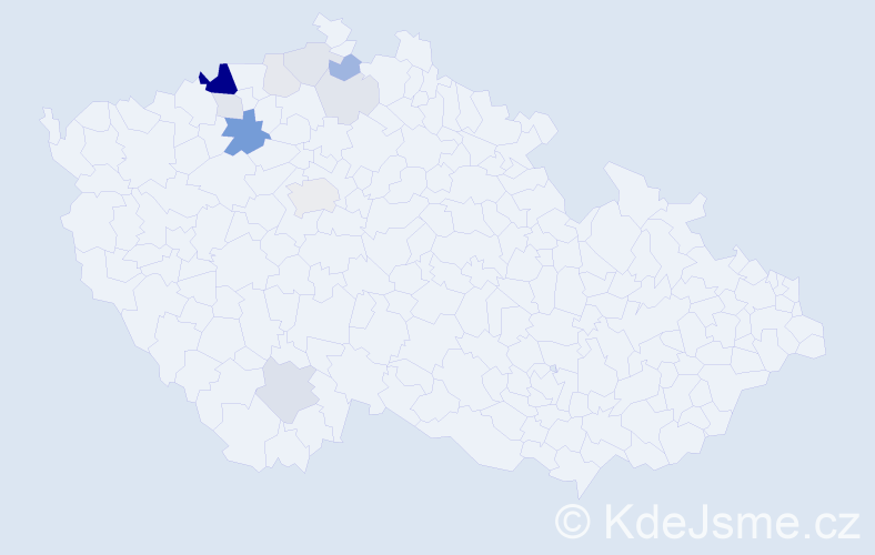 Příjmení: 'Sinová', počet výskytů 35 v celé ČR