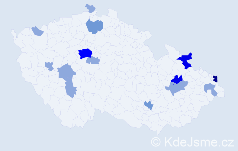 Příjmení: 'Michailidisová', počet výskytů 32 v celé ČR