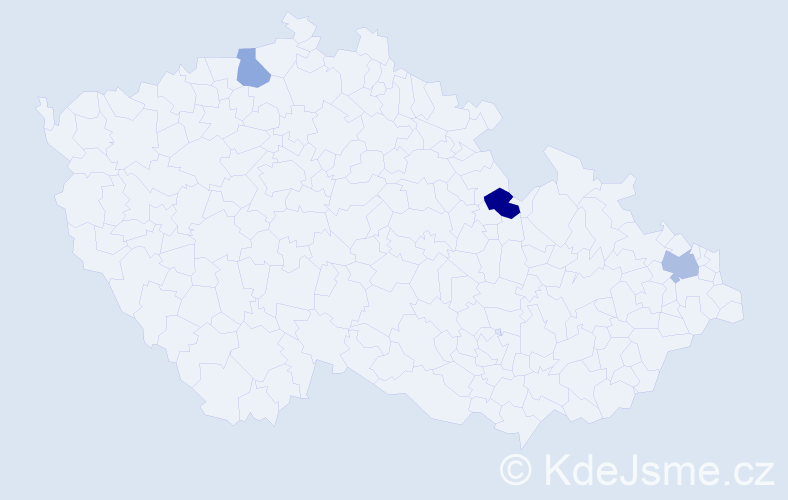 Příjmení: 'Bollo', počet výskytů 8 v celé ČR
