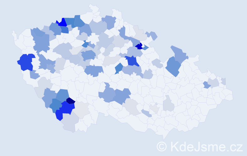 Příjmení: 'Tokar', počet výskytů 311 v celé ČR
