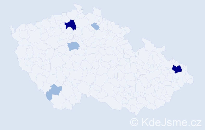 Příjmení: 'Titko', počet výskytů 11 v celé ČR