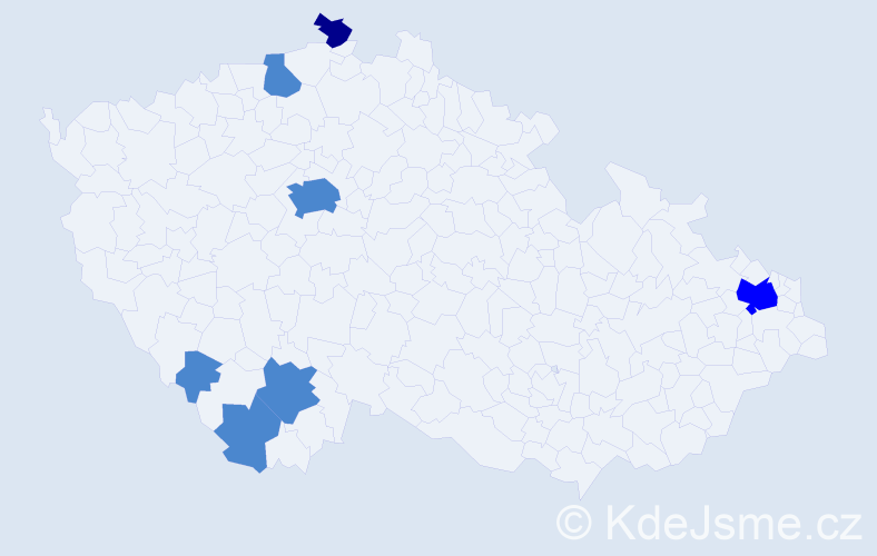 Příjmení: 'Schiessl', počet výskytů 10 v celé ČR