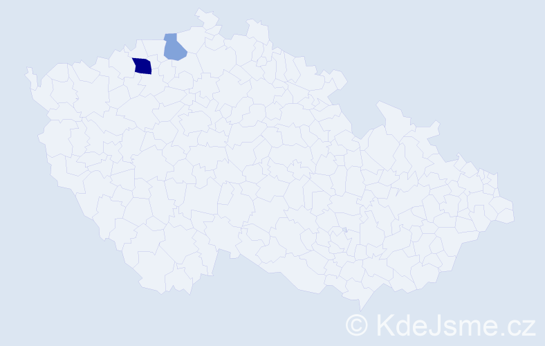 Příjmení: 'Klauzek', počet výskytů 4 v celé ČR