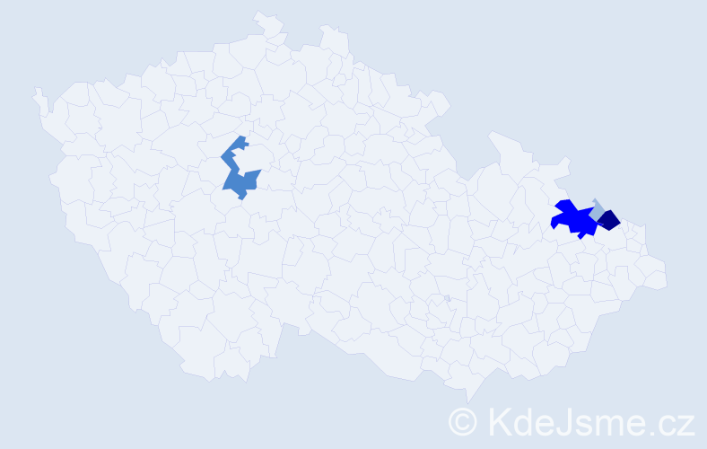 Příjmení: 'Sekaczková', počet výskytů 10 v celé ČR