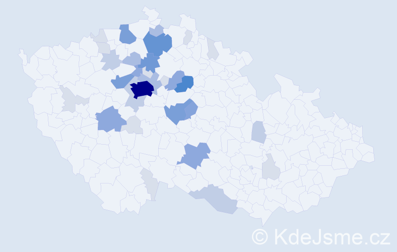 Příjmení: 'Ladra', počet výskytů 112 v celé ČR