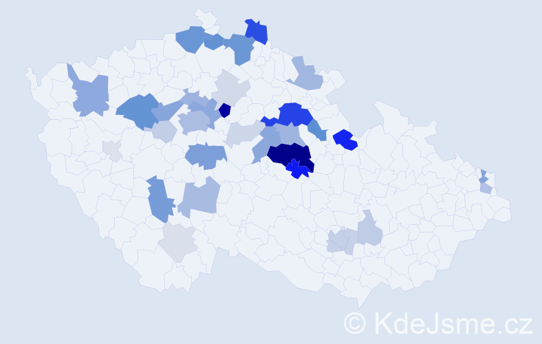 Příjmení: 'Andrová', počet výskytů 121 v celé ČR