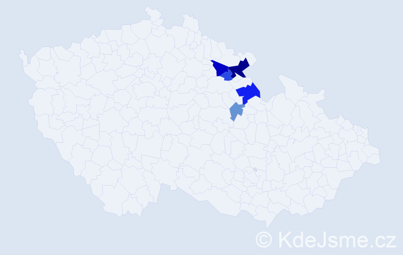 Příjmení: 'Krynková', počet výskytů 11 v celé ČR