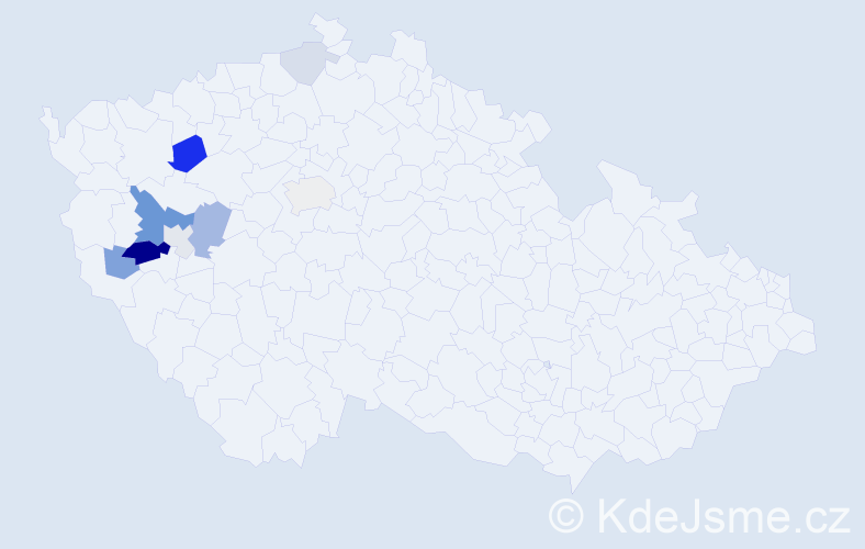 Příjmení: 'Multrusová', počet výskytů 20 v celé ČR