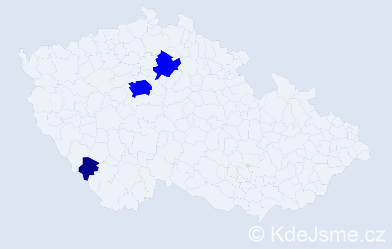 Příjmení: 'Rogoz', počet výskytů 4 v celé ČR