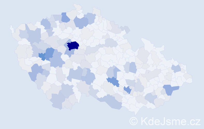 Příjmení: 'Stupka', počet výskytů 762 v celé ČR