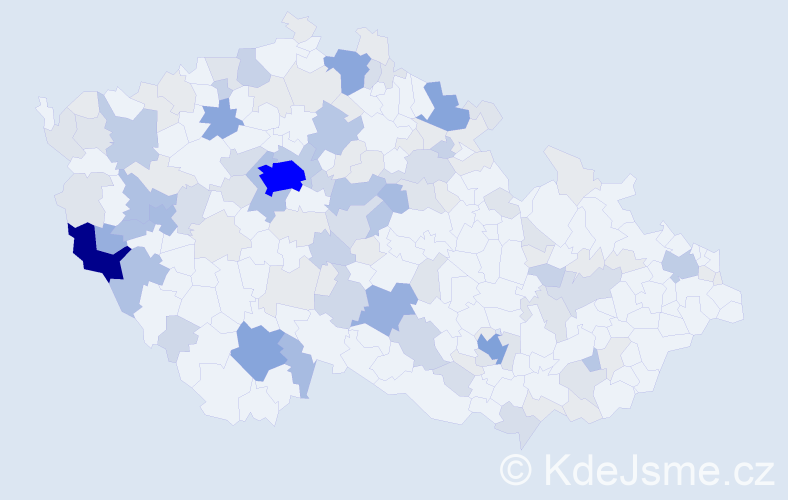 Příjmení: 'Forstová', počet výskytů 431 v celé ČR
