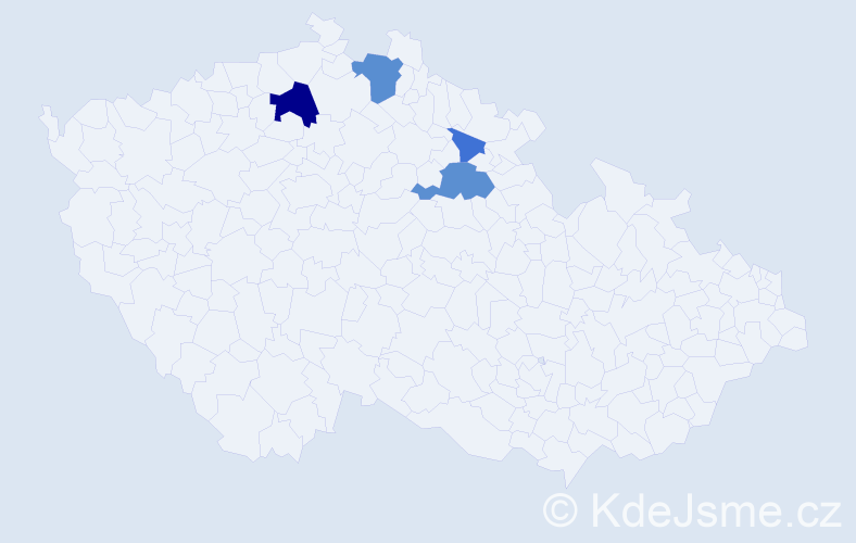 Příjmení: 'Dráhová', počet výskytů 11 v celé ČR