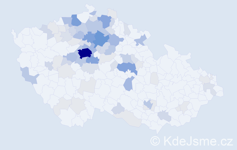 Příjmení: 'Zíta', počet výskytů 276 v celé ČR