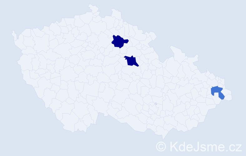 Příjmení: 'Weszterová', počet výskytů 8 v celé ČR