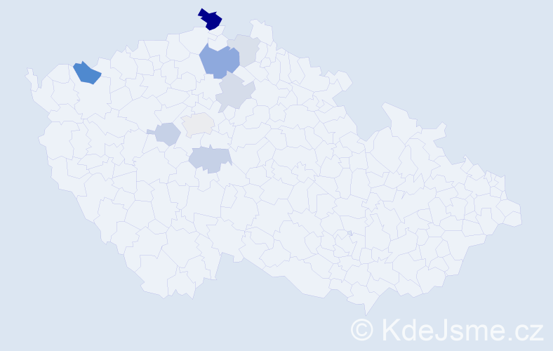 Příjmení: 'Maazová', počet výskytů 19 v celé ČR