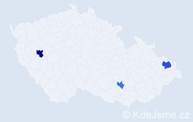 Příjmení: 'Paprsteinová', počet výskytů 3 v celé ČR