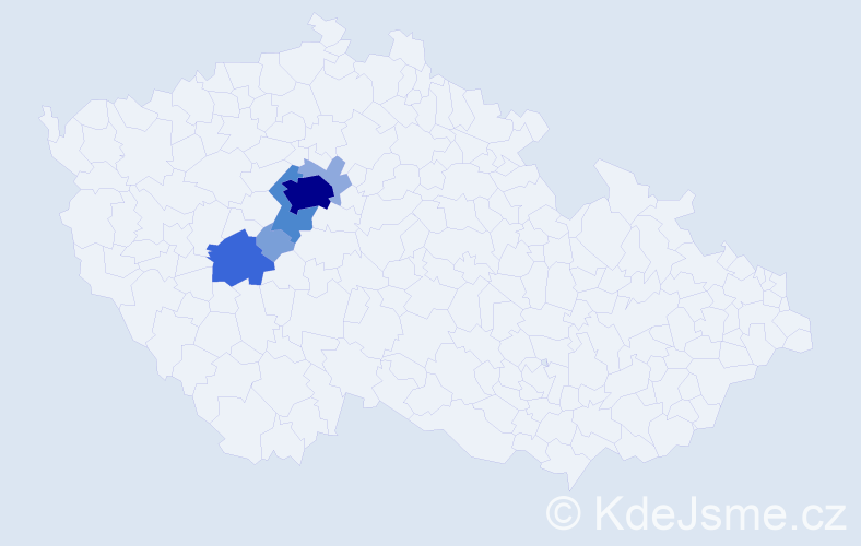Příjmení: 'Selement', počet výskytů 17 v celé ČR