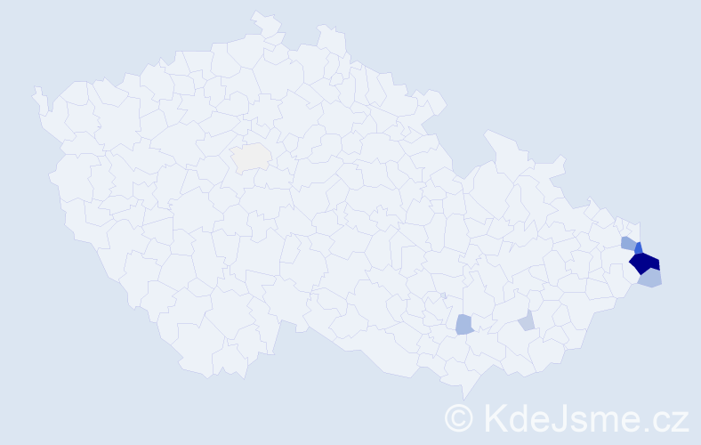 Příjmení: 'Proboszová', počet výskytů 32 v celé ČR