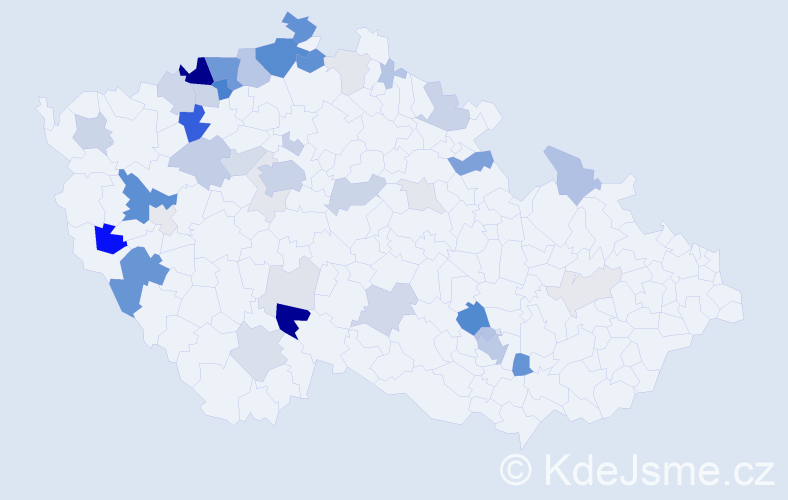 Příjmení: 'Loos', počet výskytů 156 v celé ČR