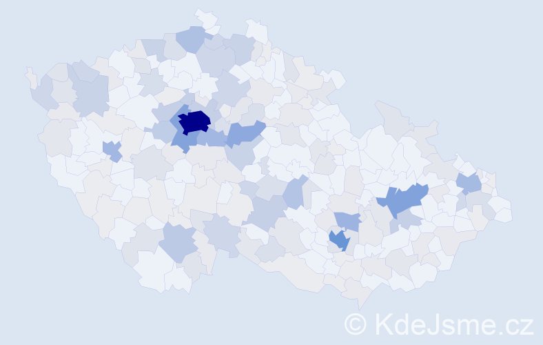 Příjmení: 'Strejčková', počet výskytů 702 v celé ČR