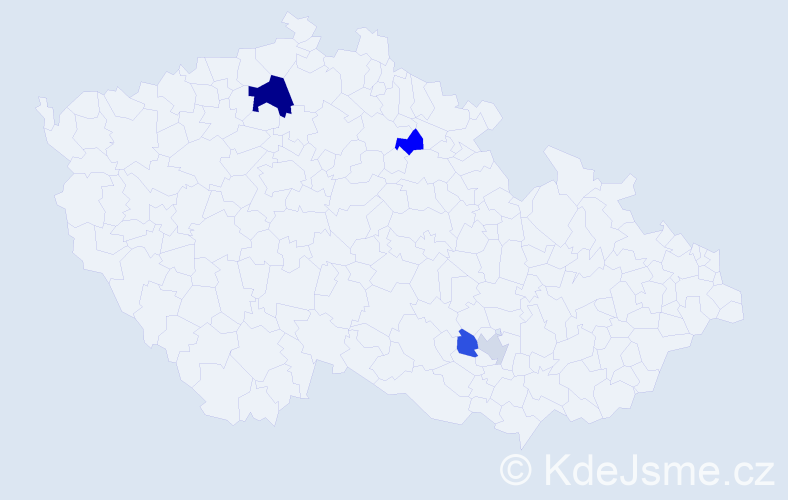 Příjmení: 'Homoliak', počet výskytů 7 v celé ČR