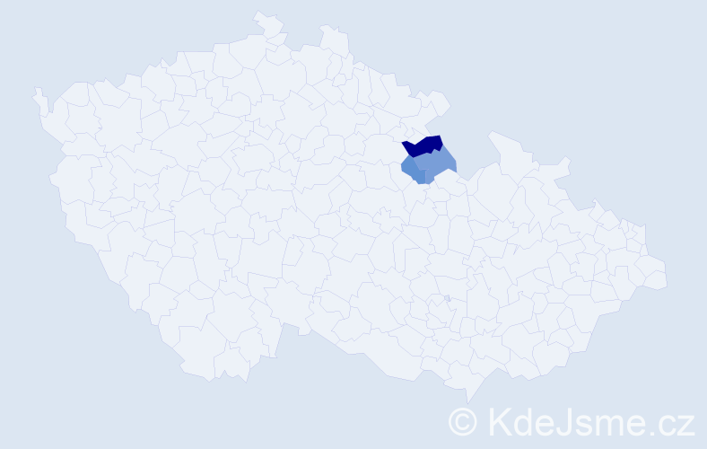 Příjmení: 'Kirschlager', počet výskytů 4 v celé ČR