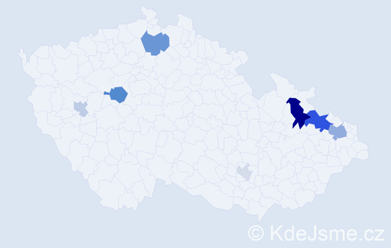 Příjmení: 'Krynský', počet výskytů 16 v celé ČR
