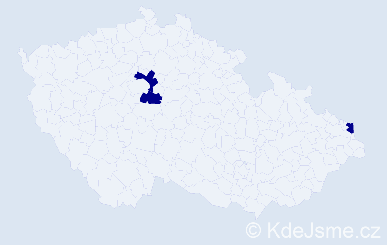 Příjmení: 'Ciszewski', počet výskytů 3 v celé ČR