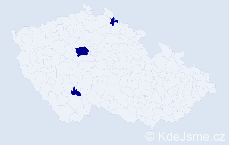 Příjmení: 'Trávnik', počet výskytů 3 v celé ČR