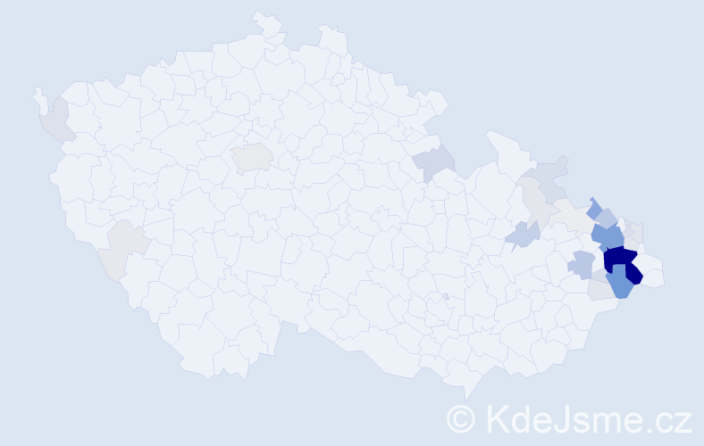 Příjmení: 'Polochová', počet výskytů 179 v celé ČR