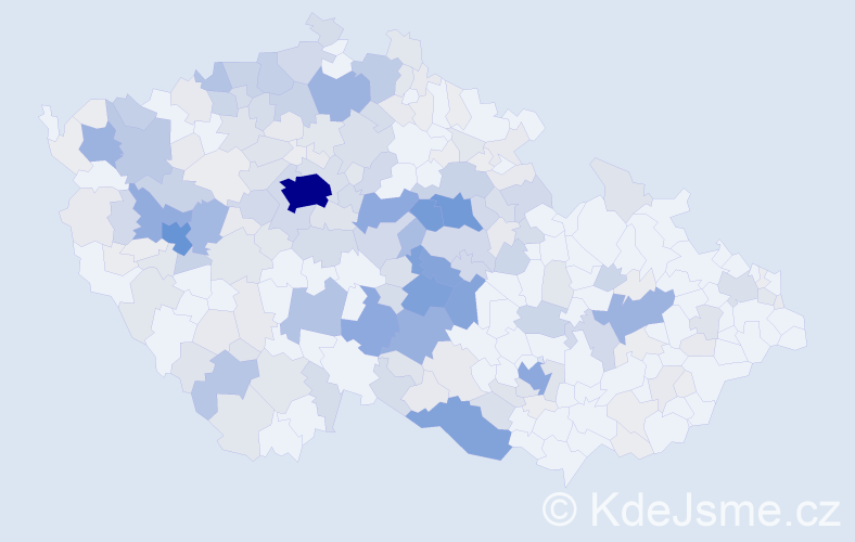 Příjmení: 'Kasal', počet výskytů 997 v celé ČR