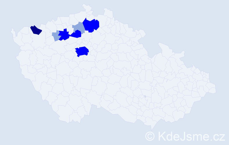 Příjmení: 'Ikráthová', počet výskytů 24 v celé ČR