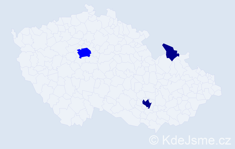Příjmení: 'Pálenkášová', počet výskytů 5 v celé ČR