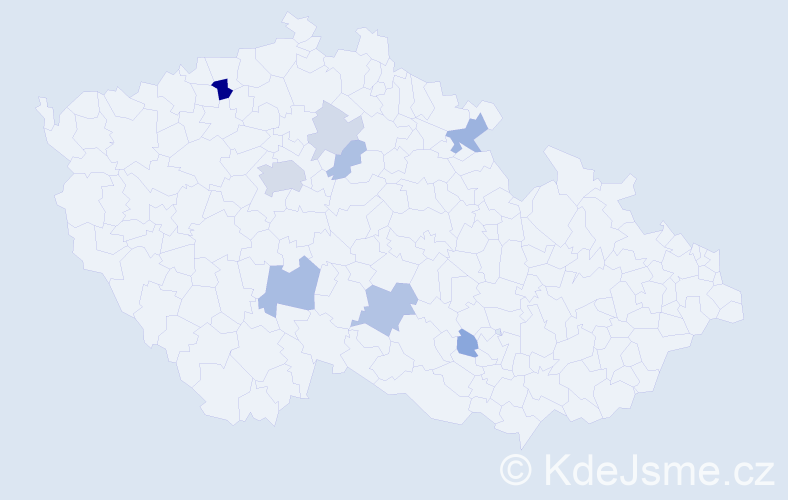 Příjmení: 'Merbsová', počet výskytů 20 v celé ČR
