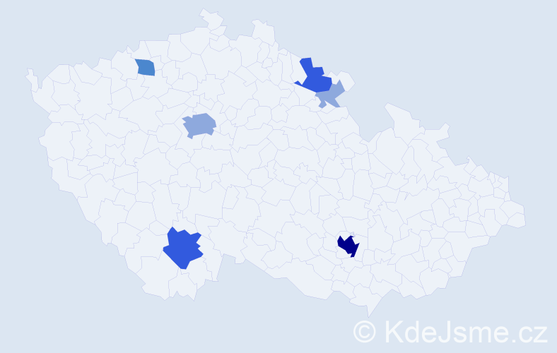 Příjmení: 'Lutter', počet výskytů 15 v celé ČR