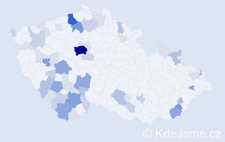 Příjmení: 'Drha', počet výskytů 148 v celé ČR