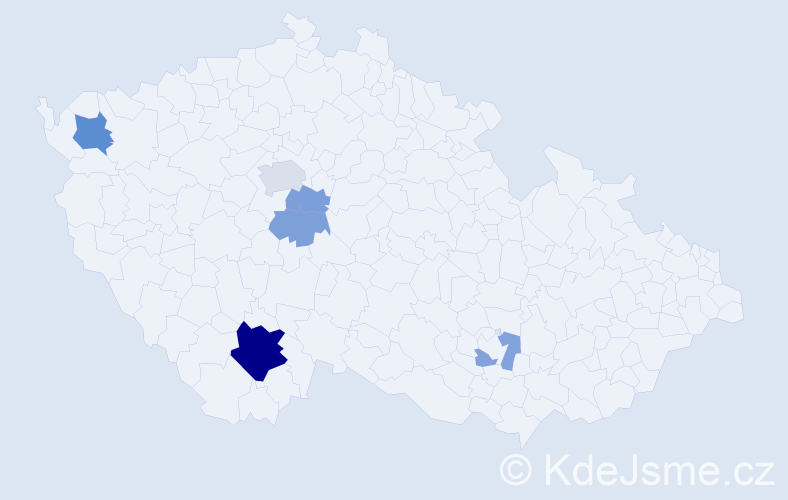 Příjmení: 'Atexingerová', počet výskytů 14 v celé ČR