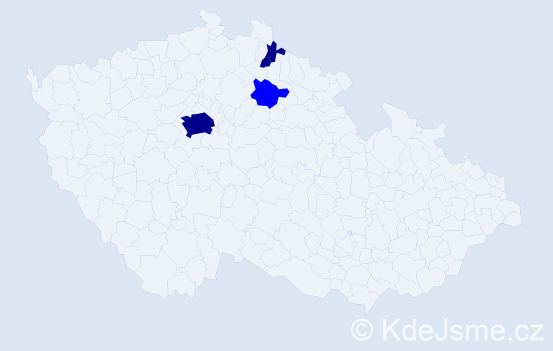 Příjmení: 'Zdobínská', počet výskytů 7 v celé ČR