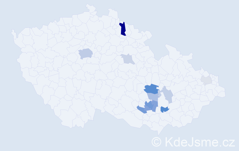 Příjmení: 'Ryashko', počet výskytů 33 v celé ČR