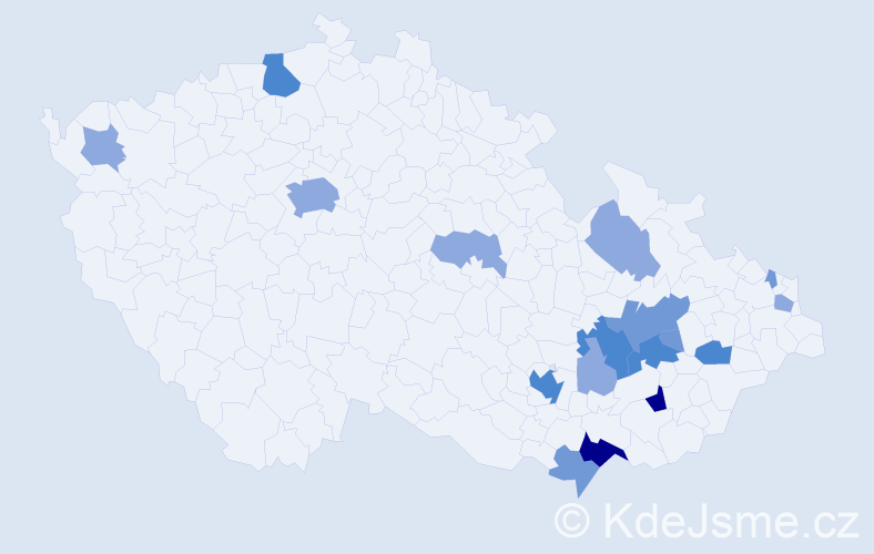 Příjmení: 'Gromus', počet výskytů 42 v celé ČR